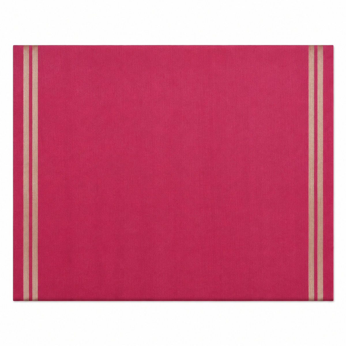 Coordinating unstitched blouse material included with the Vanya saree, finished with narrow gold-tone border lines.